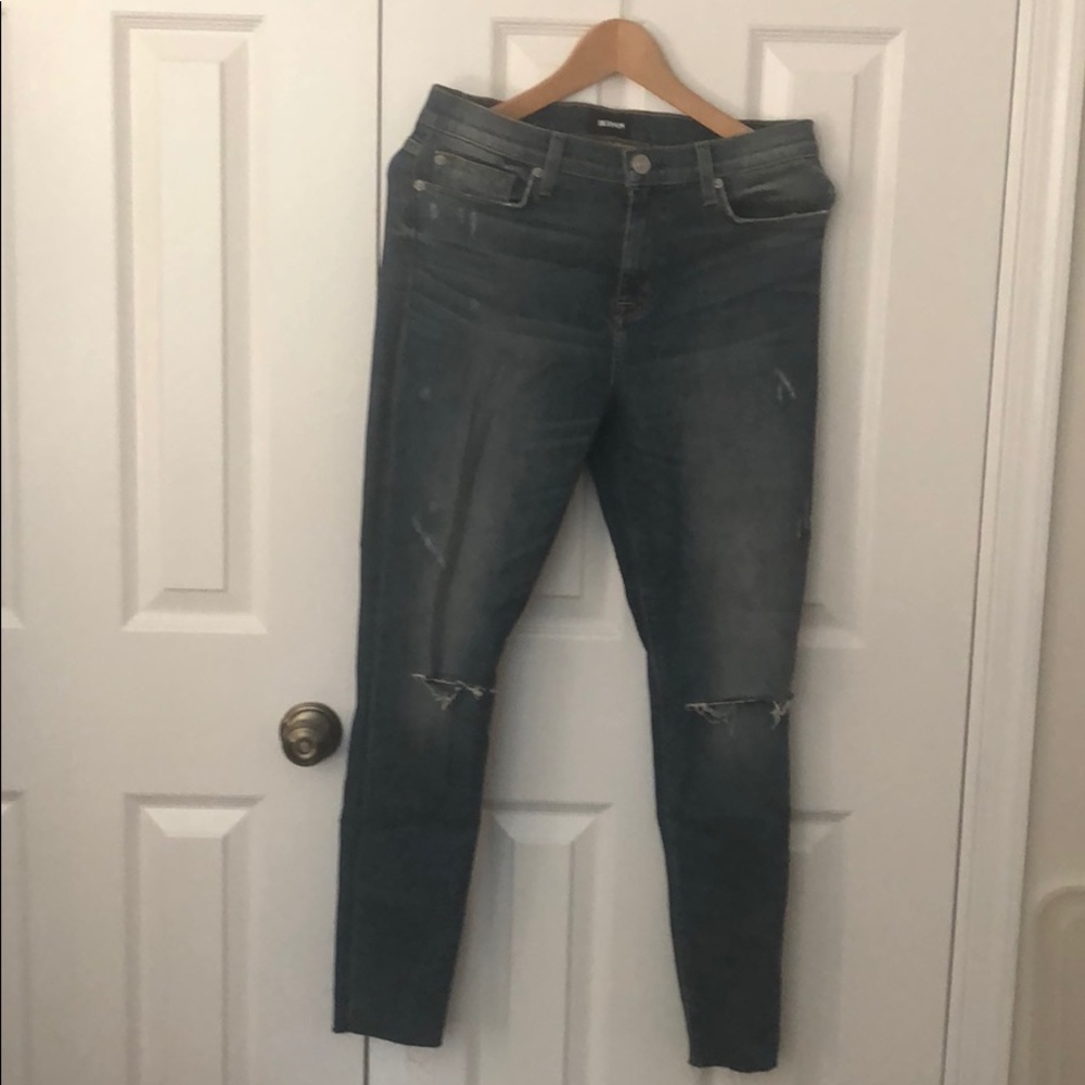Hudson Medium Blue Ripped Jeans